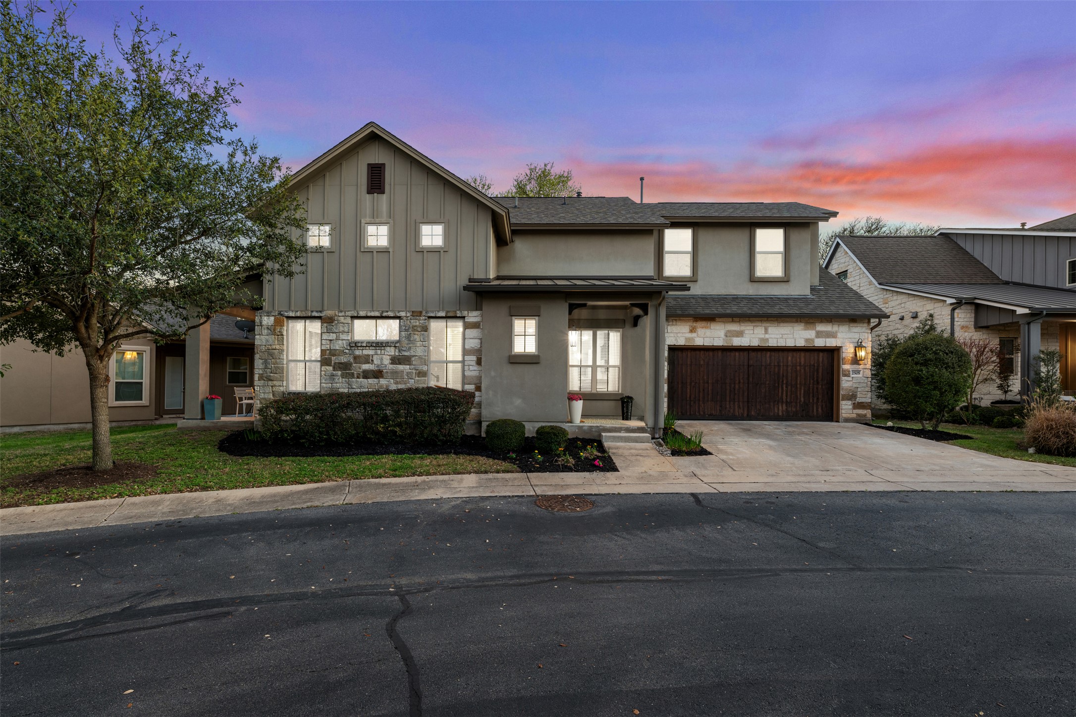 2505 Hopsack Mills Road Austin, TX 78748 - Photo 33 of 40 Lovely stone and stucco exterior home on quiet street within community a short walk to amenities with plenty of nearby guest parking.