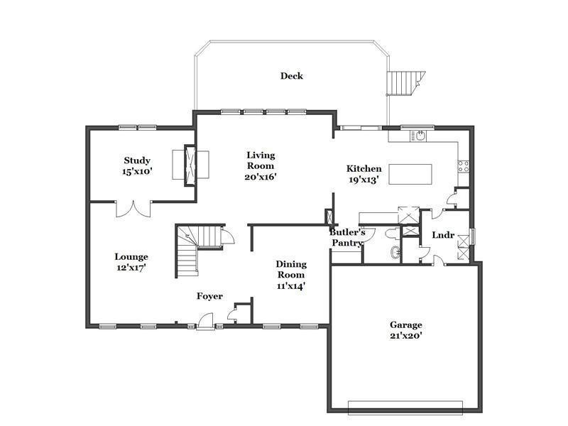 155 Castle Rocks Road Warwick, RI 02886 - Photo 24 of 25 1st Floor Plan.