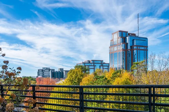 an aerial view of city