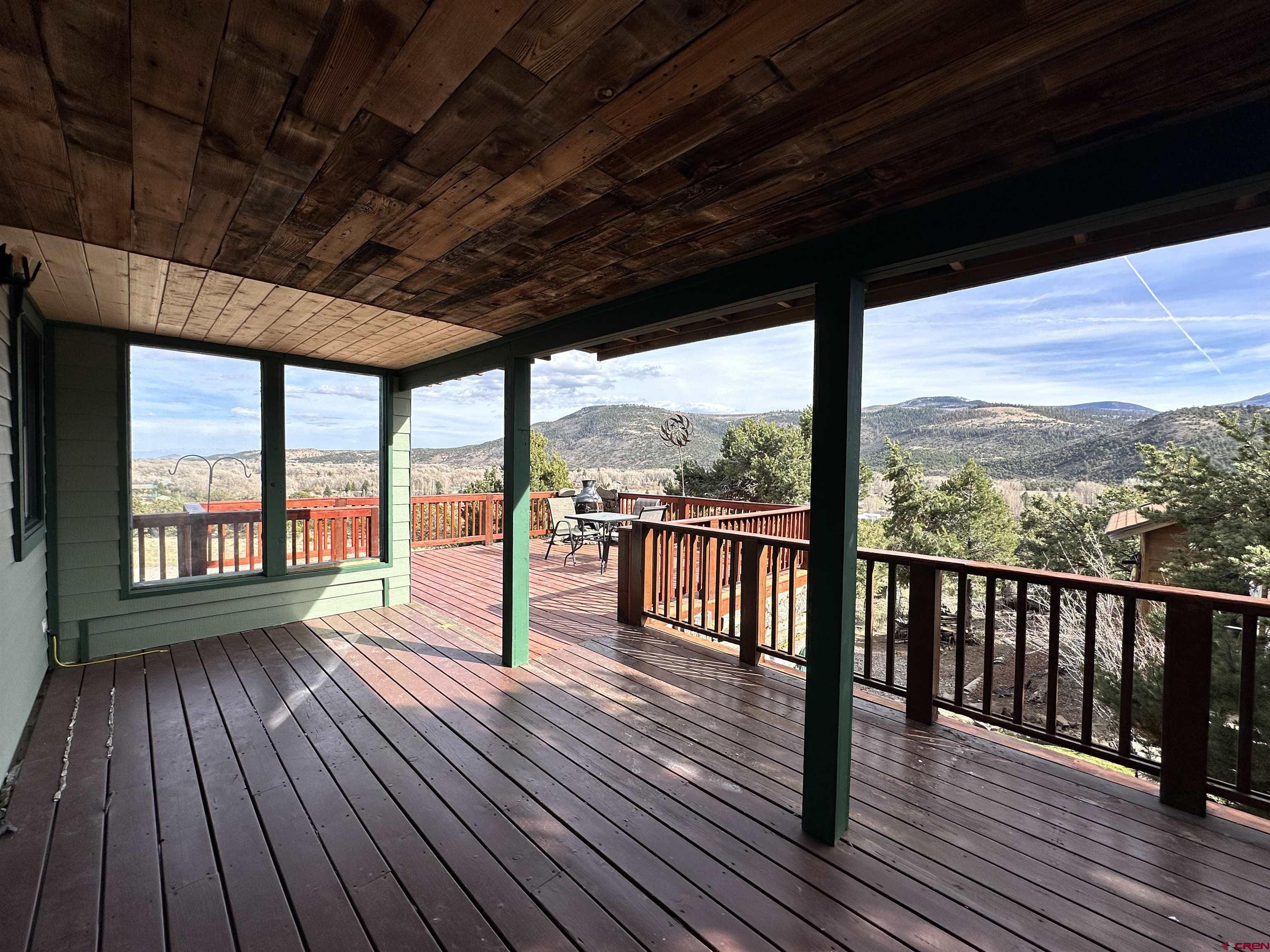 351 Loveland Road South Fork, CO 81154 - Photo 38 of 45 a view of a balcony with wooden floor