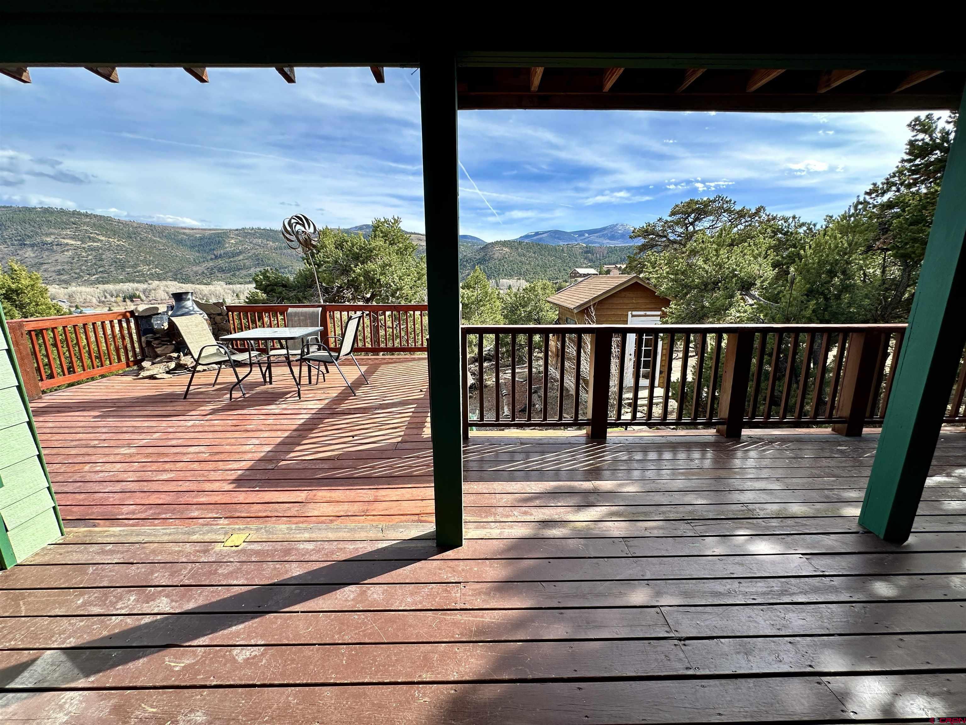351 Loveland Road South Fork, CO 81154 - Photo 39 of 45 a view of a balcony with wooden floor