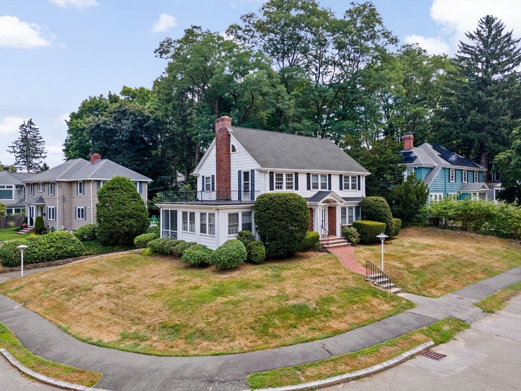 26 Holman Road Newton, MA 02466 - Photo 2 of 42 a view of a house with basketball court