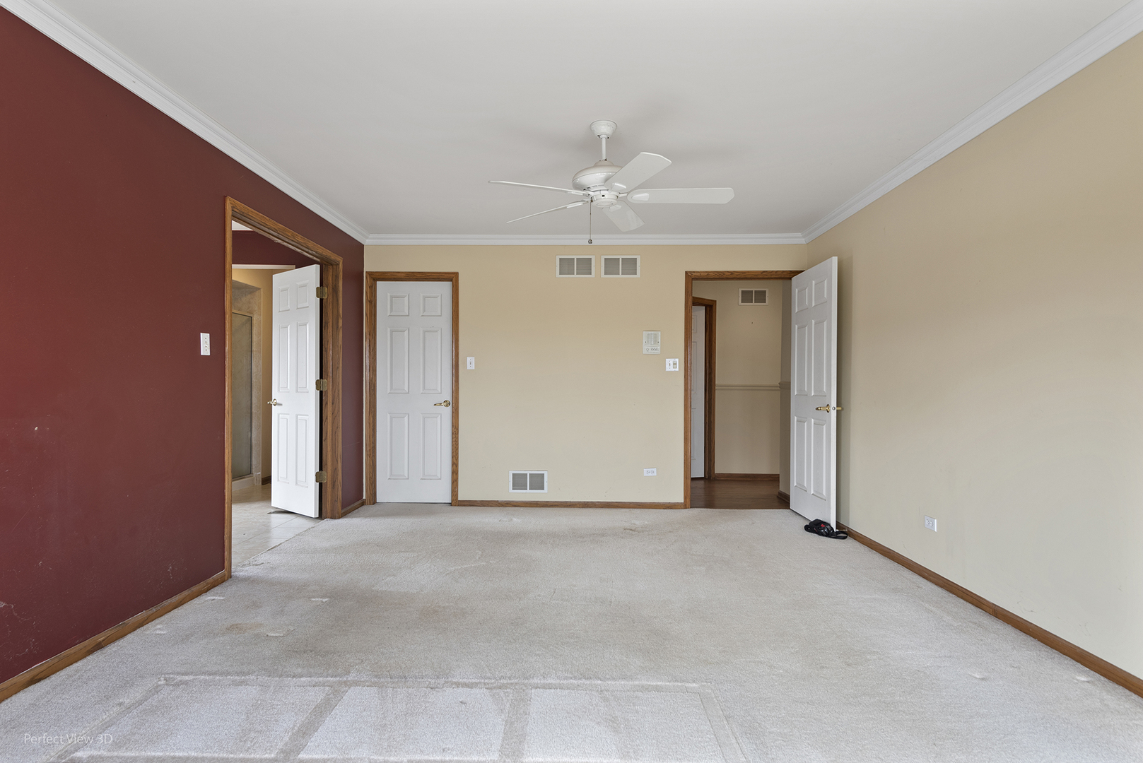 13172 Briar Patch Lane Lemont, IL 60439 - Photo 12 of 26 an empty room with chandelier fan and windows