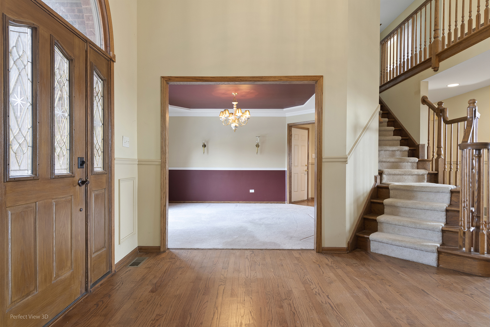 13172 Briar Patch Lane Lemont, IL 60439 - Photo 4 of 26 a view of a hallway with wooden floor and entryway