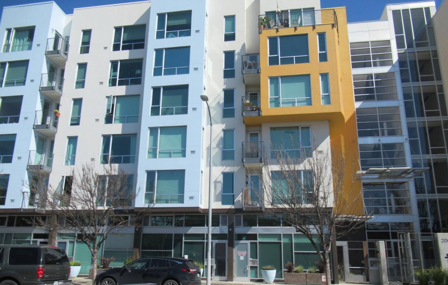 a front view of a building