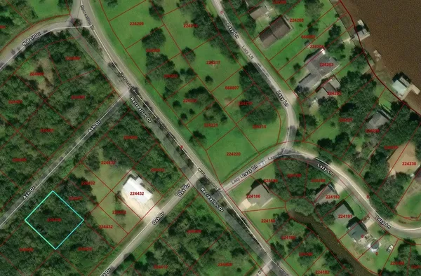 an aerial view of a residential houses with outdoor space