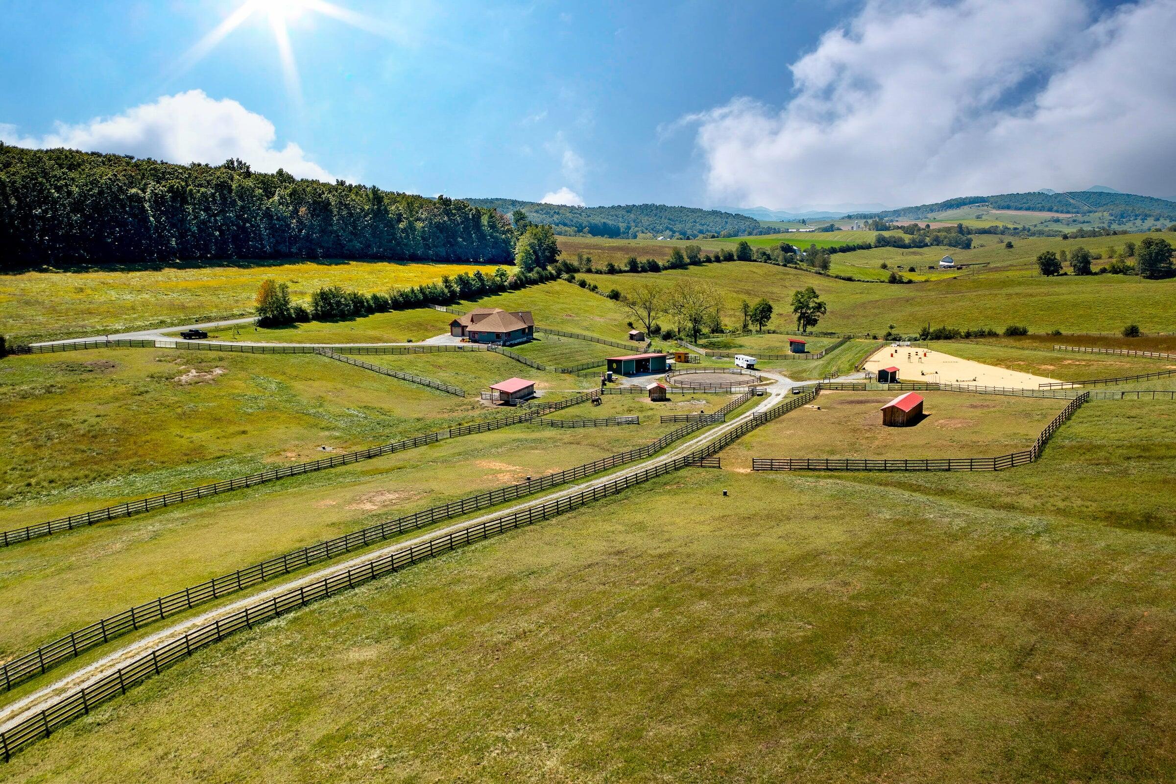 747 New Providence Road Raphine, VA 24472 - Photo 1 of 46 a view of an swimming pool with an outdoor seating