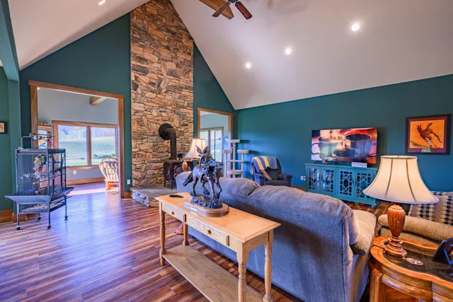 a living room with couch