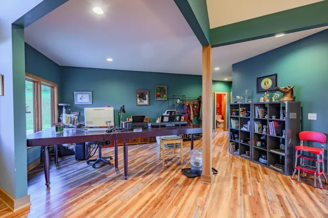 a living room with lots of furniture and rug