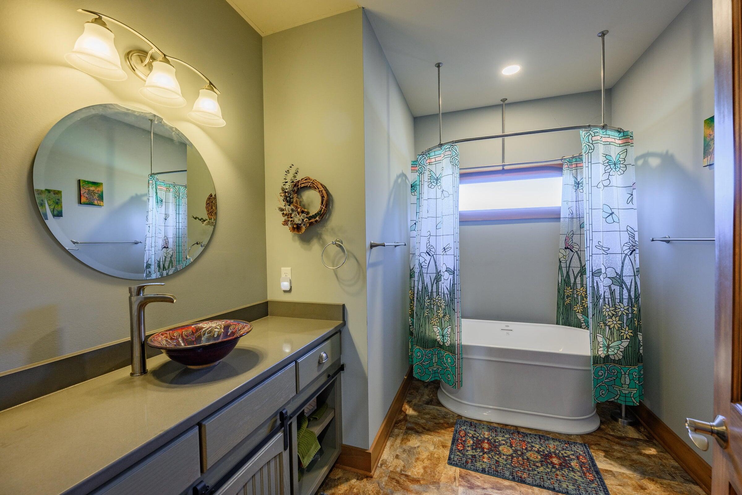 747 New Providence Road Raphine, VA 24472 - Photo 38 of 46 a bathroom with a sink a toilet and shower