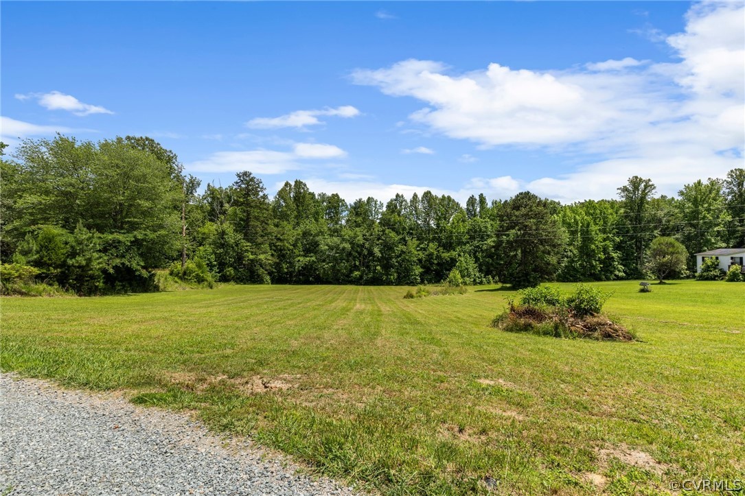 5735 Broad St Road Kents Store, VA 23084 - Photo 41 of 49 a view of a field with an trees in the background