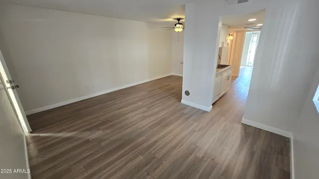 wooden floor in an empty room
