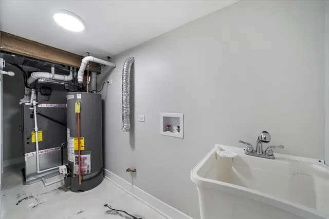 a view of water heater room