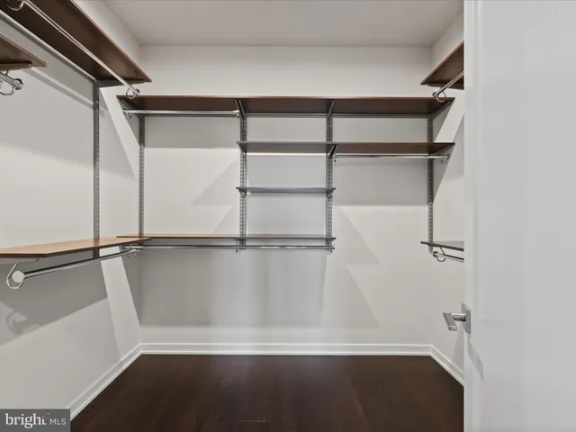 a view of walk in closet