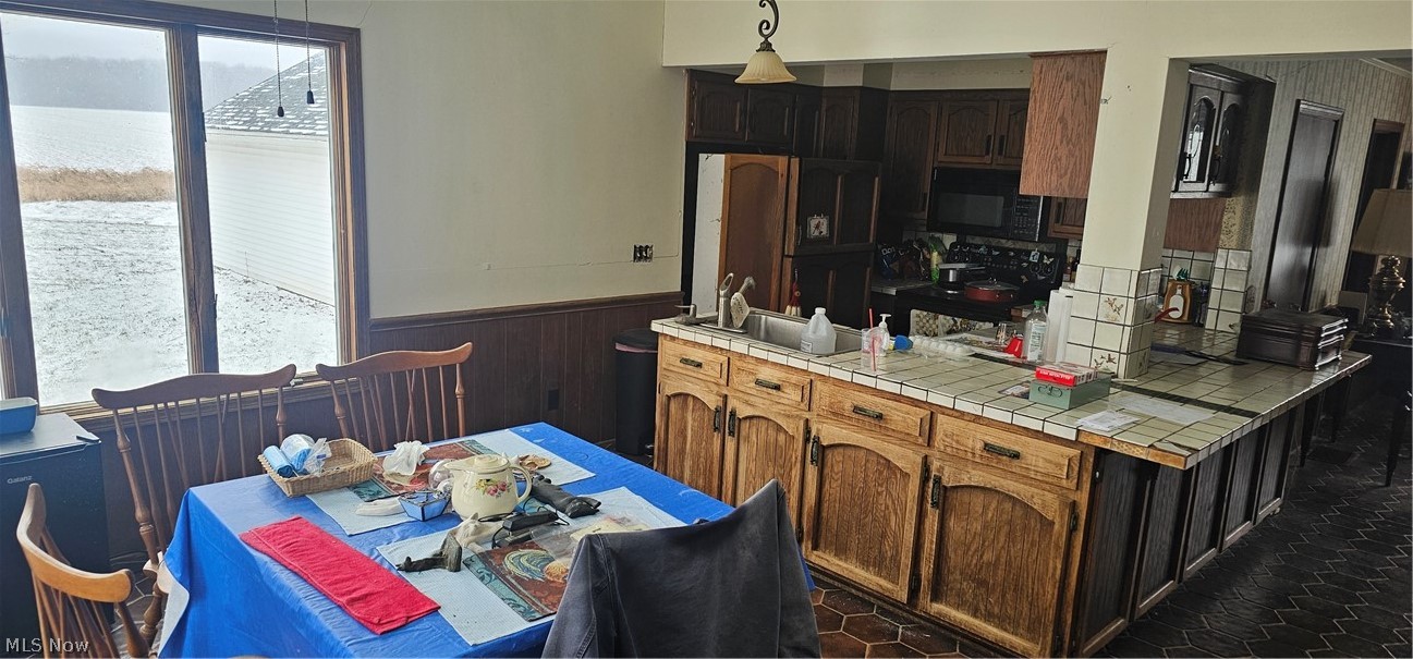 6162 Spieth Road Medina, OH 44256 - Photo 7 of 14 View from the rear entry of the house into the dining room, that has great views from two picture windows and two skylights. The kitchen with breakfast counter is ajoining. The Family Room with the sood burner is to the right