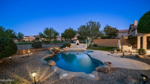 a view of outdoor space with mountain view