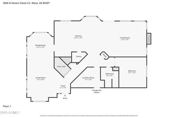 $974,995 | 3846 North Desert Oasis Circle, Mesa, AZ 85207