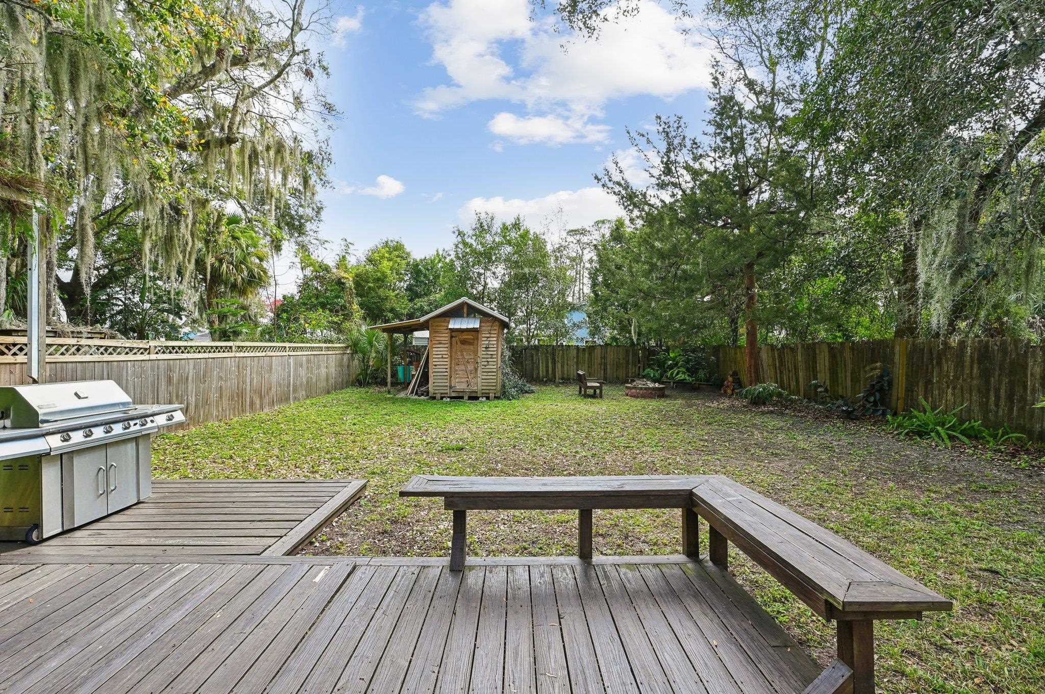7 Atlantic Avenue St. Augustine, FL 32084 - Photo 37 of 38 a view of a deck with wooden floor and bench