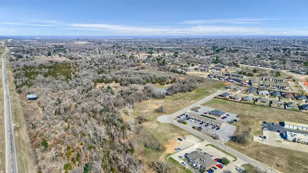 an aerial view of a city