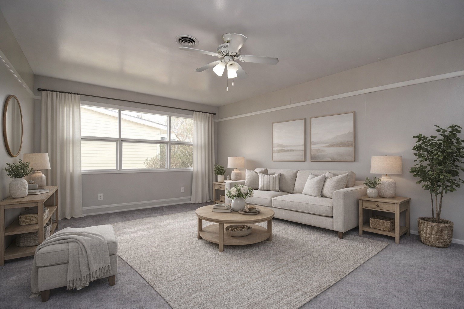 2619 Soway Street Houston, TX 77080 - Photo 4 of 17 Living Room | VIRTUALLY STAGED