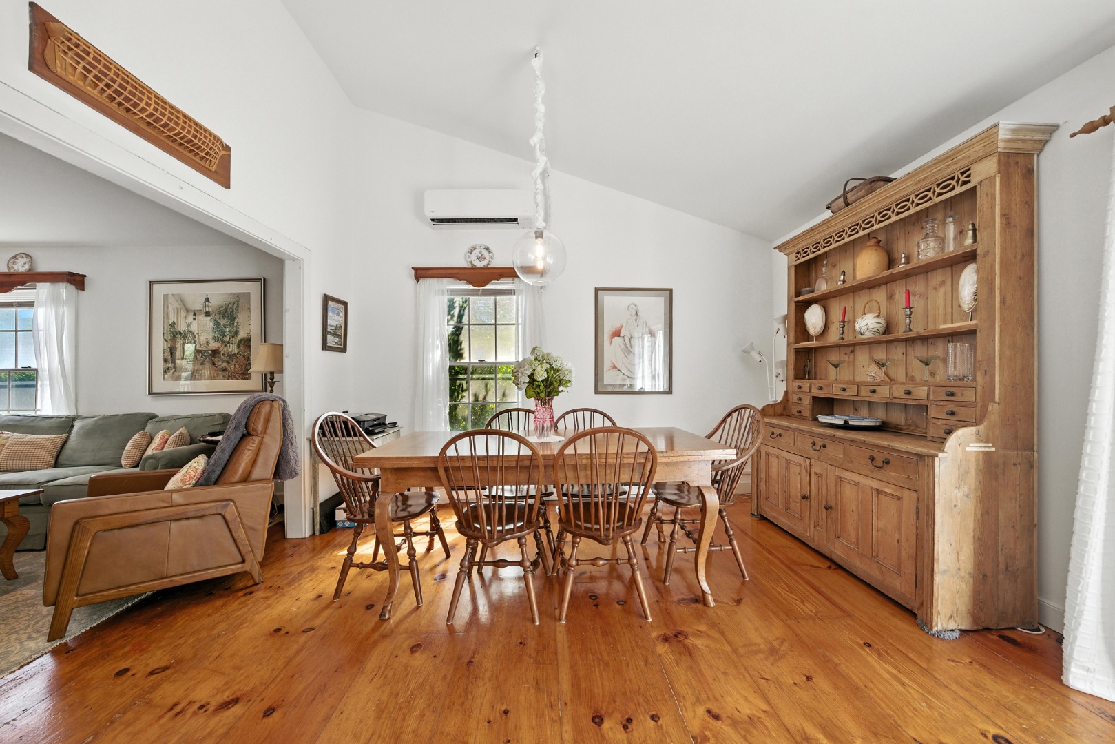 10 Meadow View Drive Nantucket, MA 02554 - Photo 18 of 48 a view of a dining room with furniture window and wooden floor