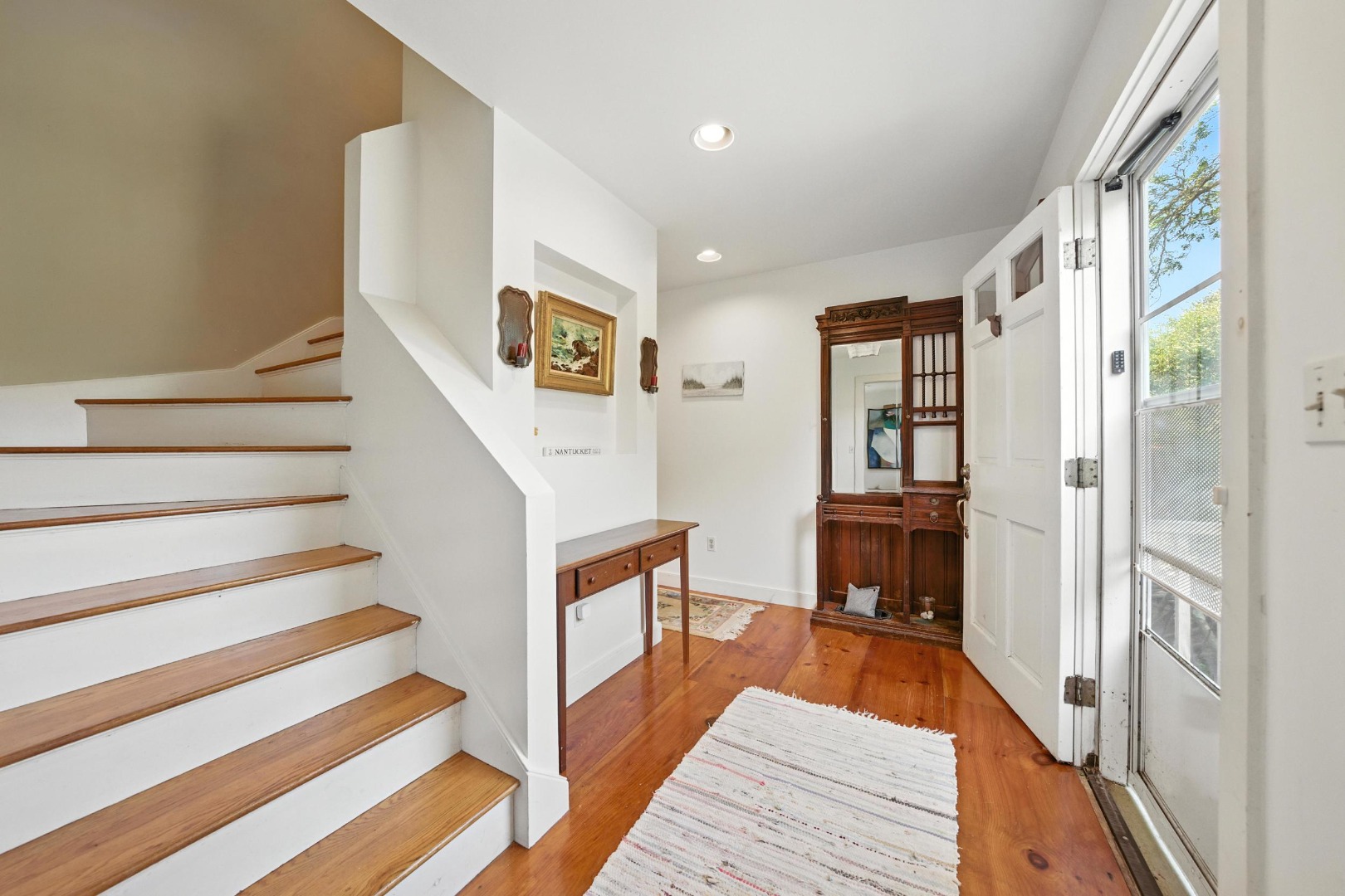 10 Meadow View Drive Nantucket, MA 02554 - Photo 28 of 48 a view of entryway and hall with wooden floor