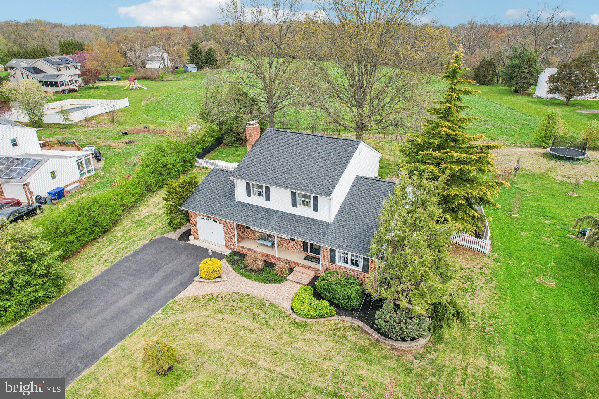 25618 Mt Pleasant Road Columbus, NJ 08022 - Photo 53 of 61 an aerial view of a house with a garden