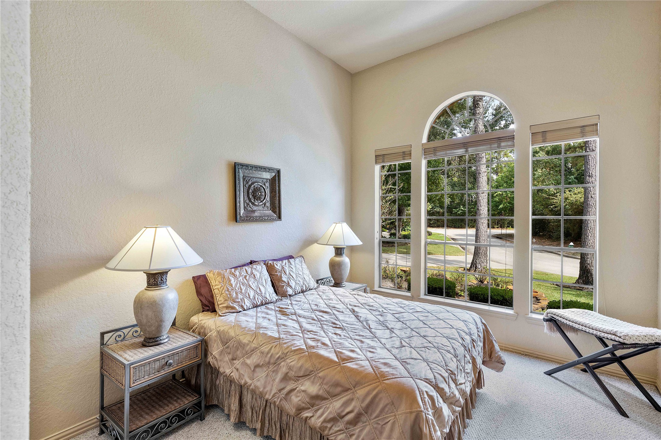 7 North Spring Brook Court Spring, TX 77382 - Photo 30 of 49 One of two guest rooms with a beautiful view, tucked away opposite side of the house. Your guests will have their own space and bathroom.
