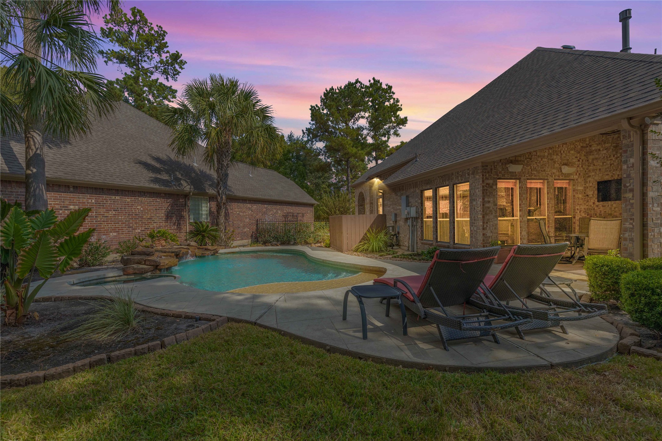 7 North Spring Brook Court Spring, TX 77382 - Photo 42 of 49 Watch the sunset from the backyard every night