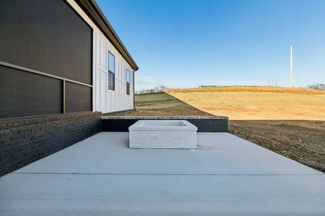 a house view with a garden space