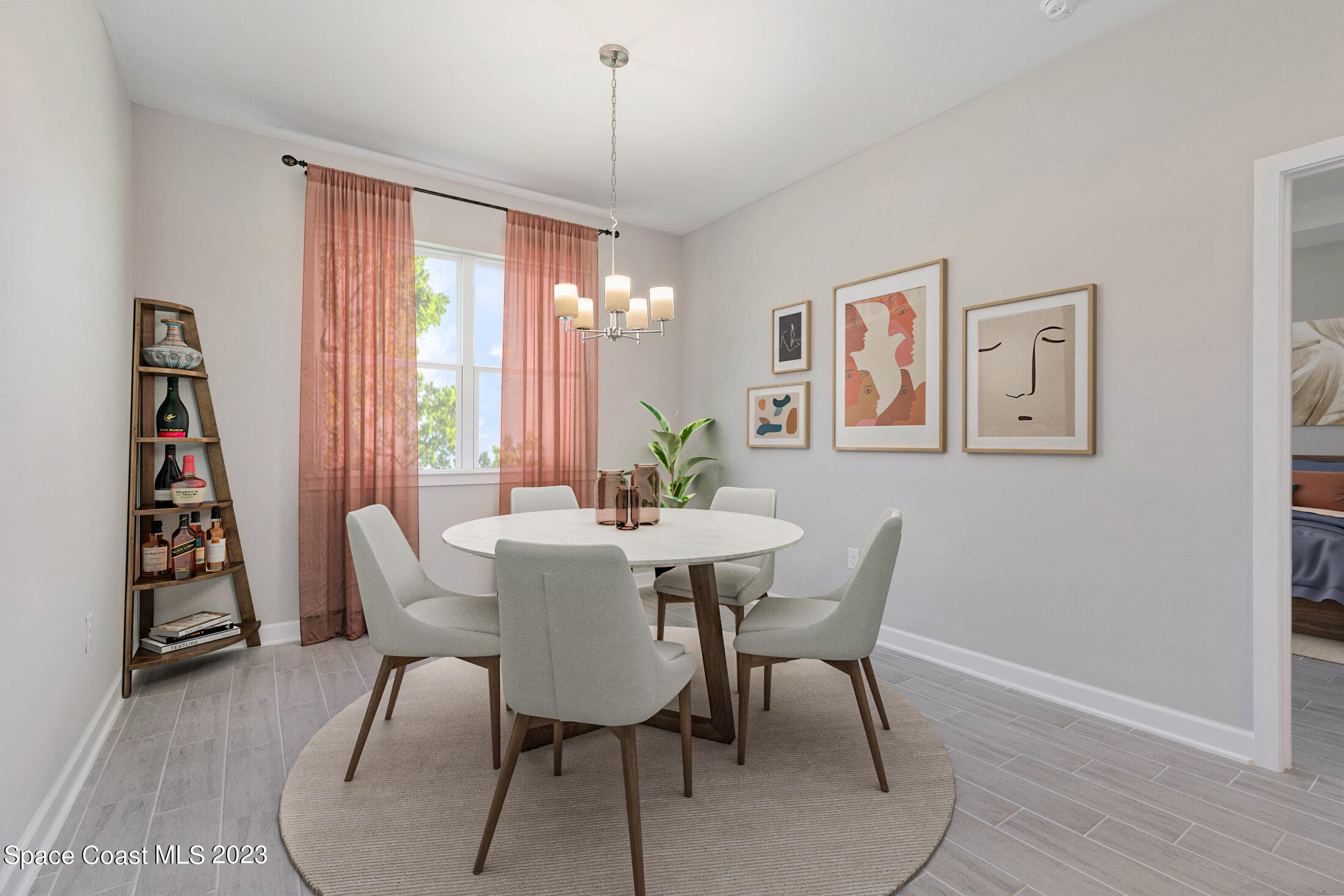 407 Hallcrest Street Palm Bay, FL 32908 - Photo 7 of 25 a view of a dining room with furniture window and outside view