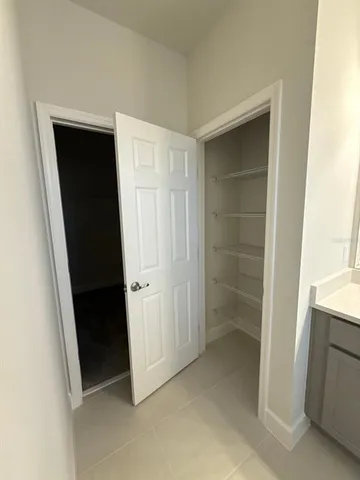 a view of closet area