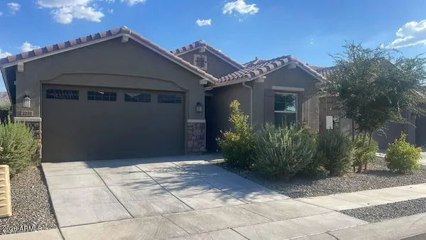 a front view of a house