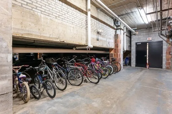 a view of a bike storage