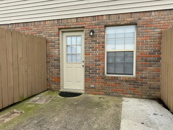 a view of front door of house