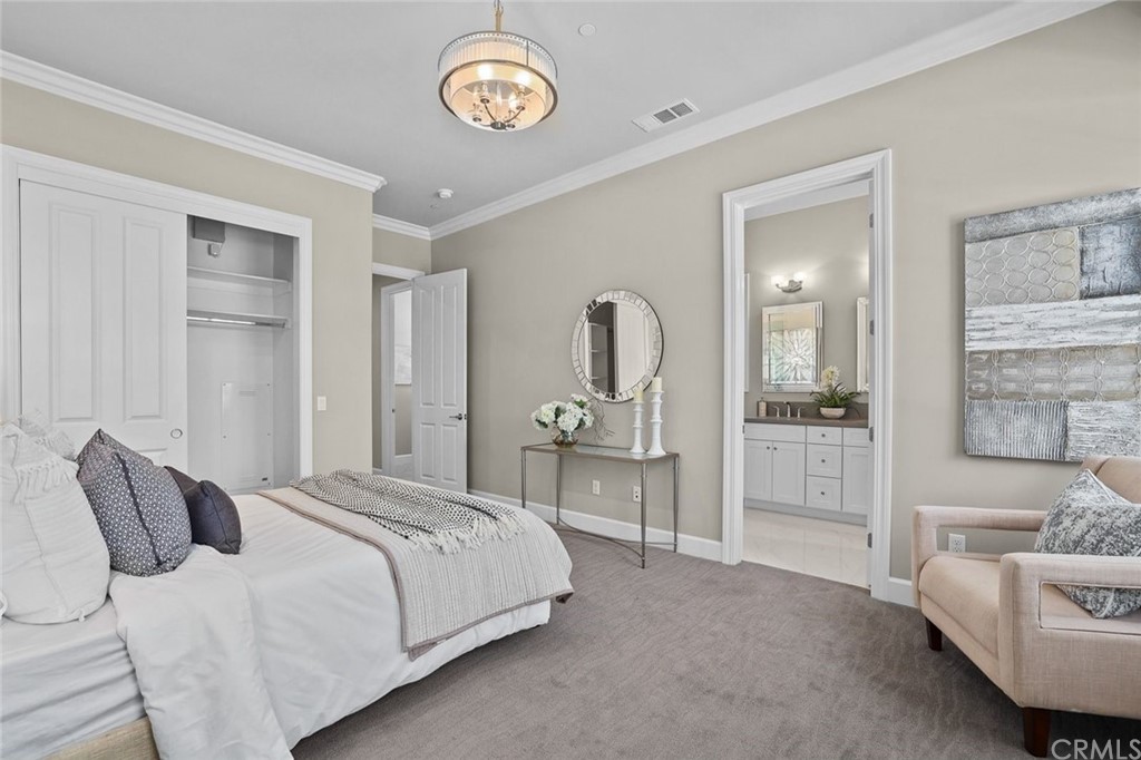 1015 Holly Avenue, Unit B Arcadia, CA 91007 - Photo 31 of 39 a bedroom with bed and furniture