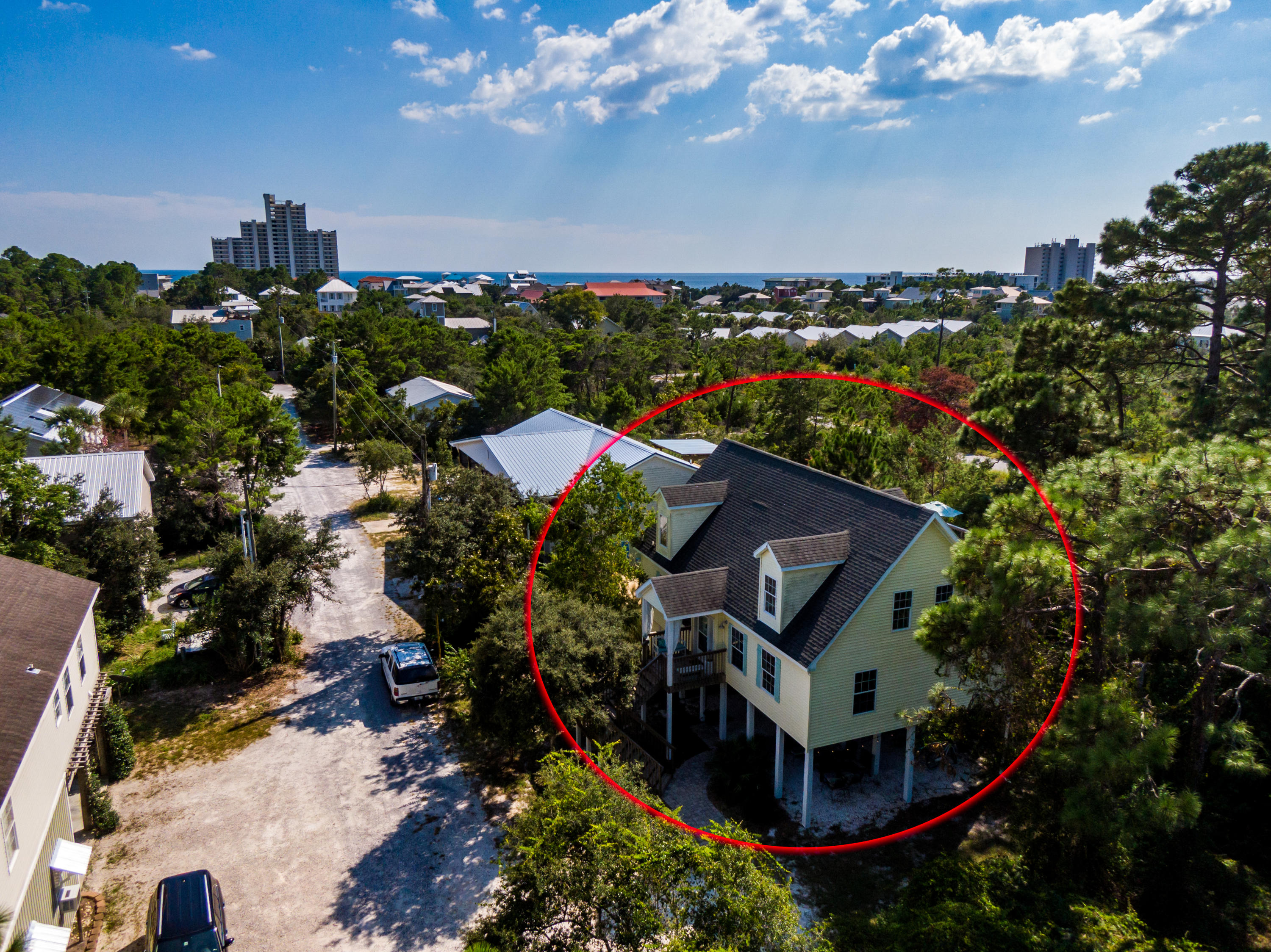331 Robert Ellis Street Santa Rosa Beach, FL 32459 - Photo 40 of 47 331 Robert Ellis Aerial Circled-8