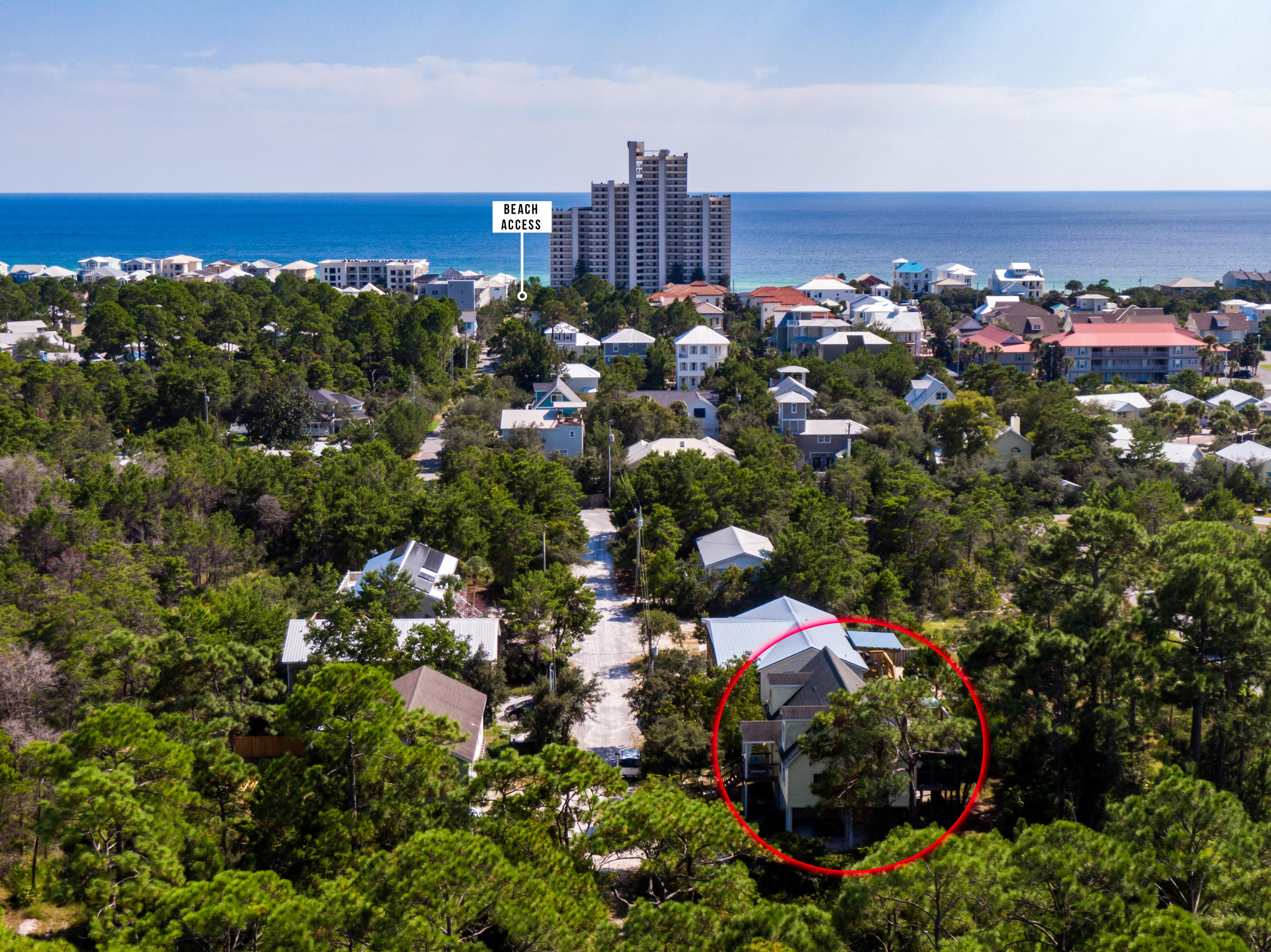331 Robert Ellis Street Santa Rosa Beach, FL 32459 - Photo 41 of 47 331 Robert Ellis Aerial Circled-2