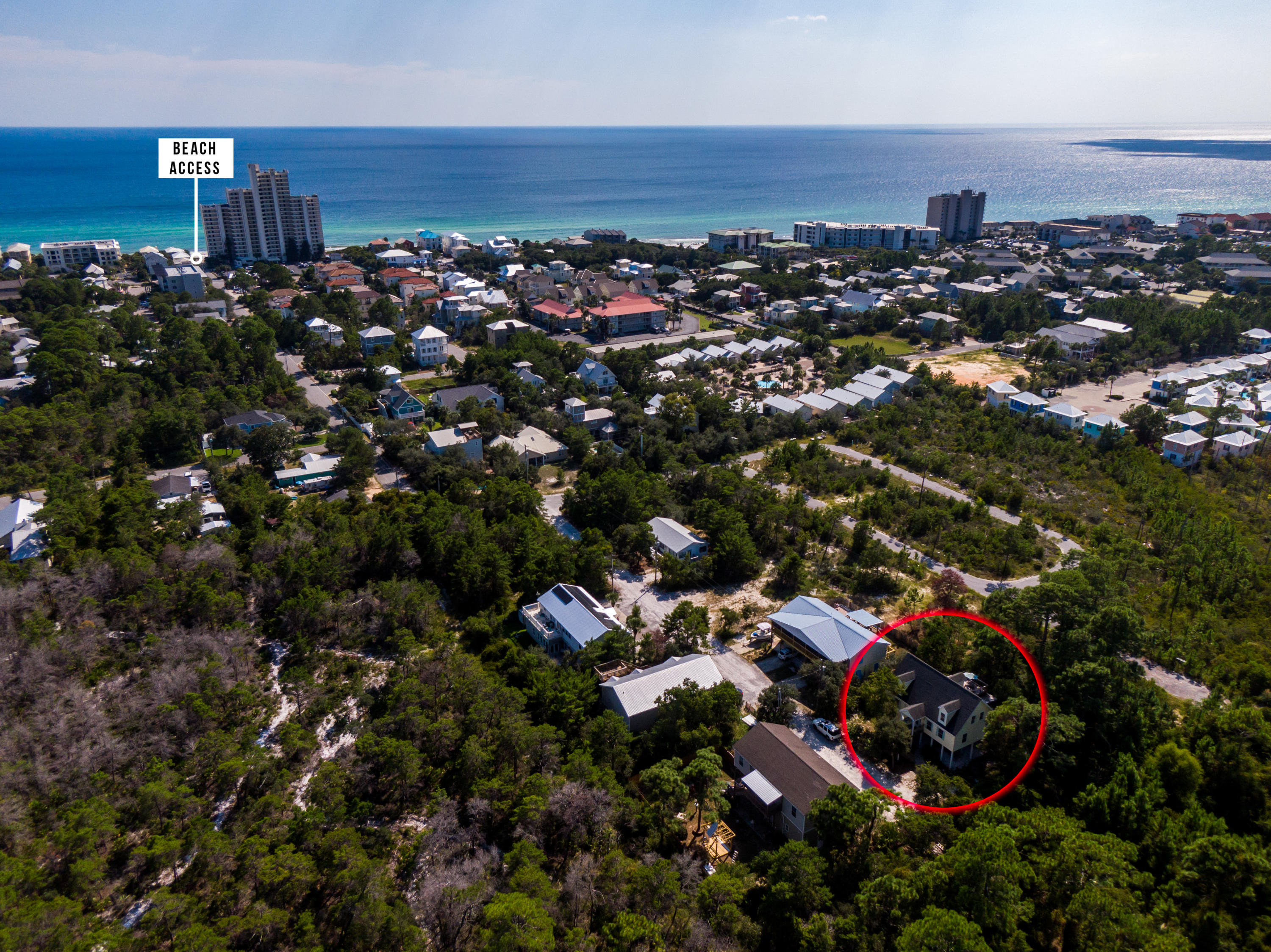 331 Robert Ellis Street Santa Rosa Beach, FL 32459 - Photo 43 of 47 331 Robert Ellis Aerial Circled-6