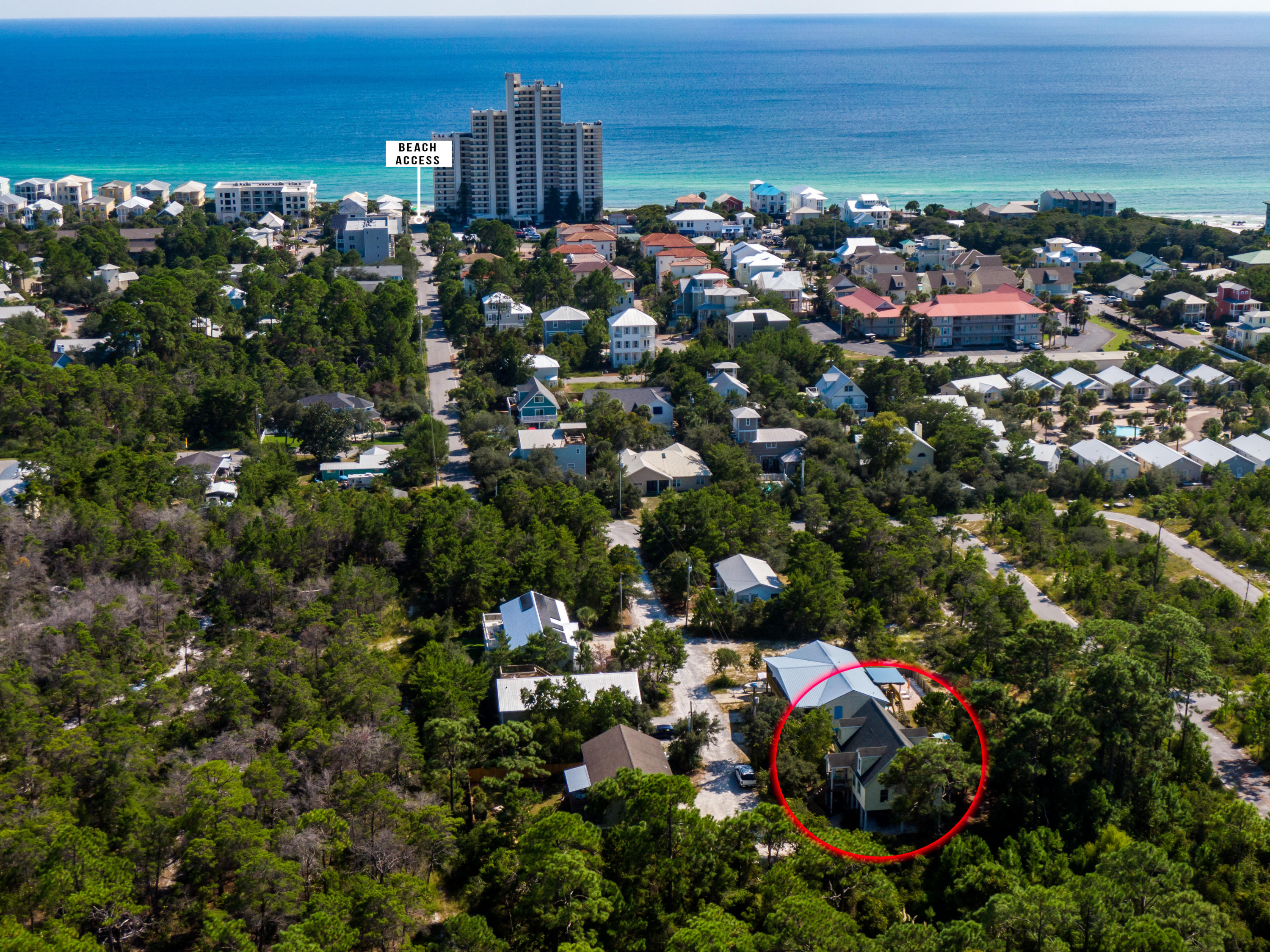 331 Robert Ellis Street Santa Rosa Beach, FL 32459 - Photo 44 of 47 331 Robert Ellis Aerial Circled-7