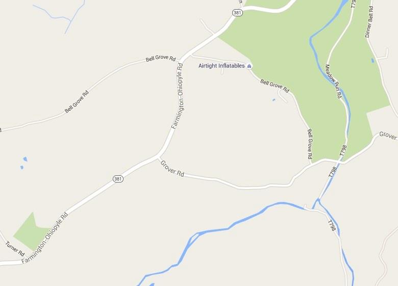 map of the area