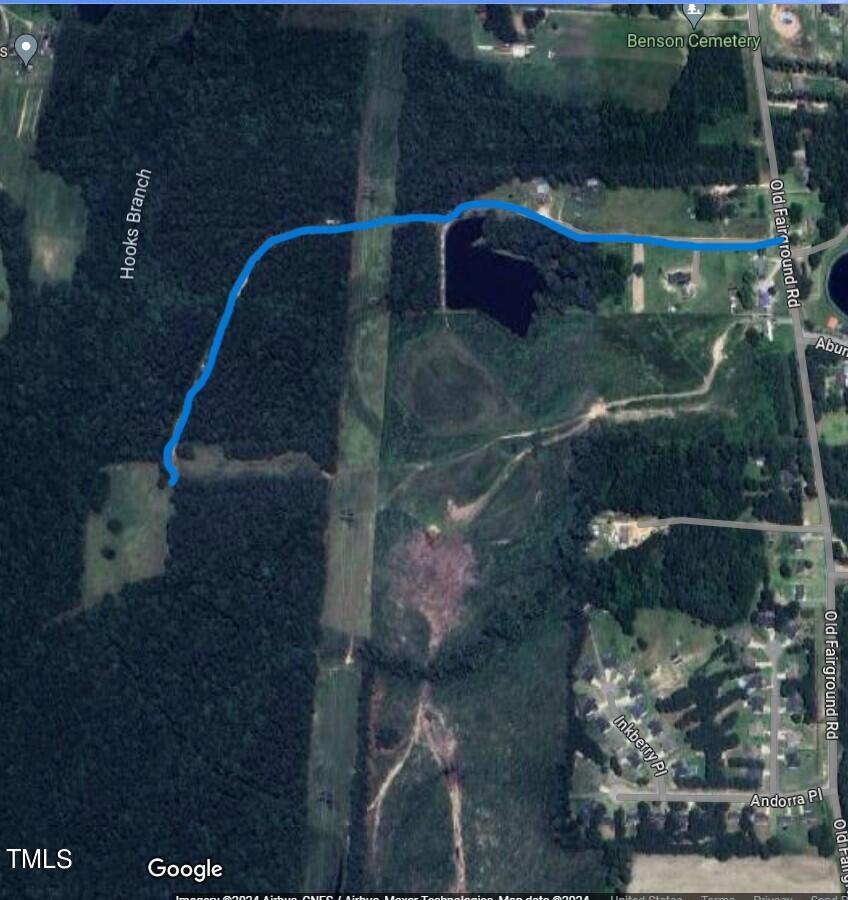 37 A Old Fairground Road Angier, NC 27501 - Photo 7 of 9 W.R. Lambert farm easement aerial