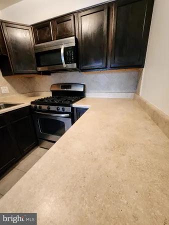 a close view of a refrigerator in kitchen