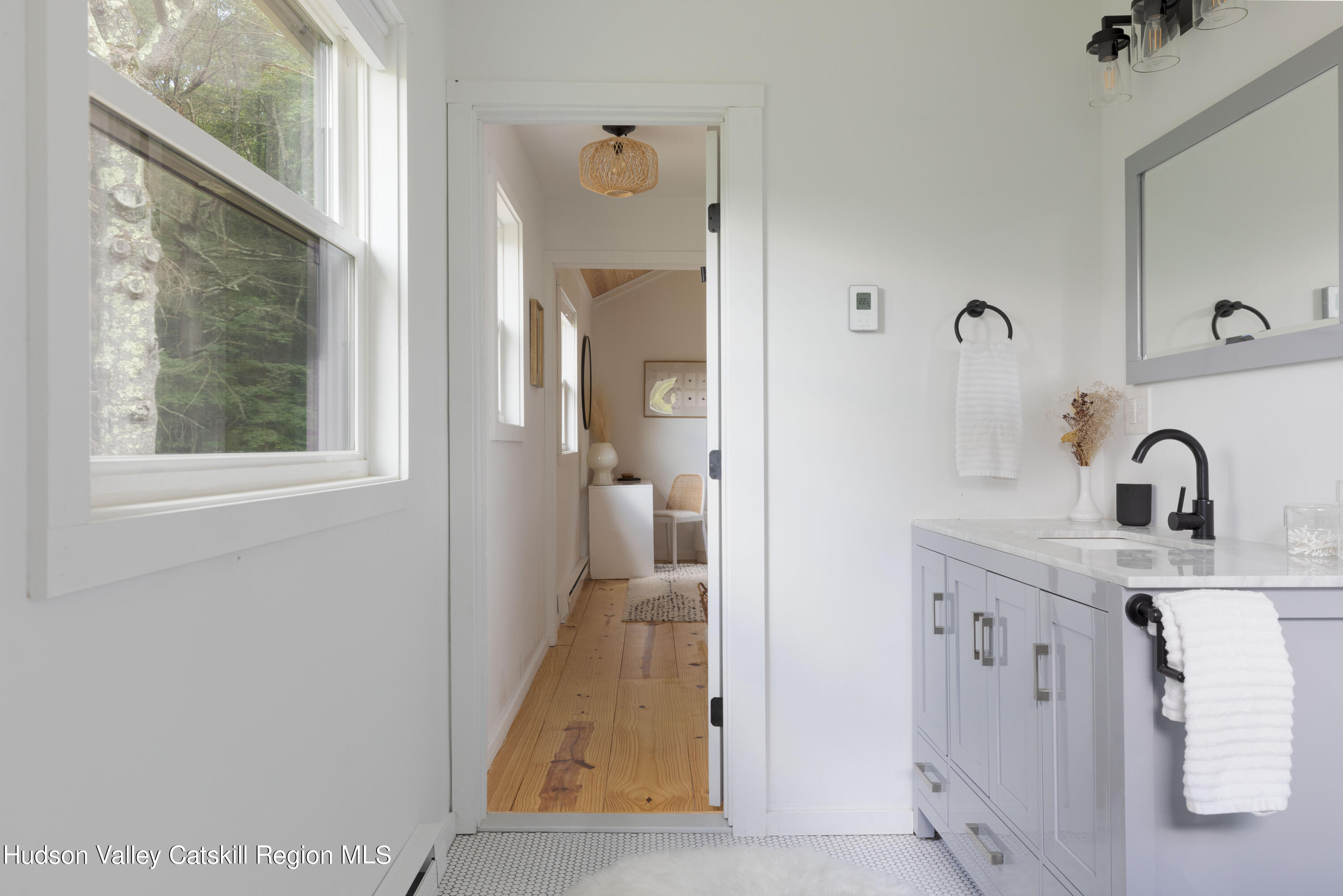 5646 Red Hill Road Claryville, NY 12725 - Photo 25 of 30 a view of bathroom with dual sinks
