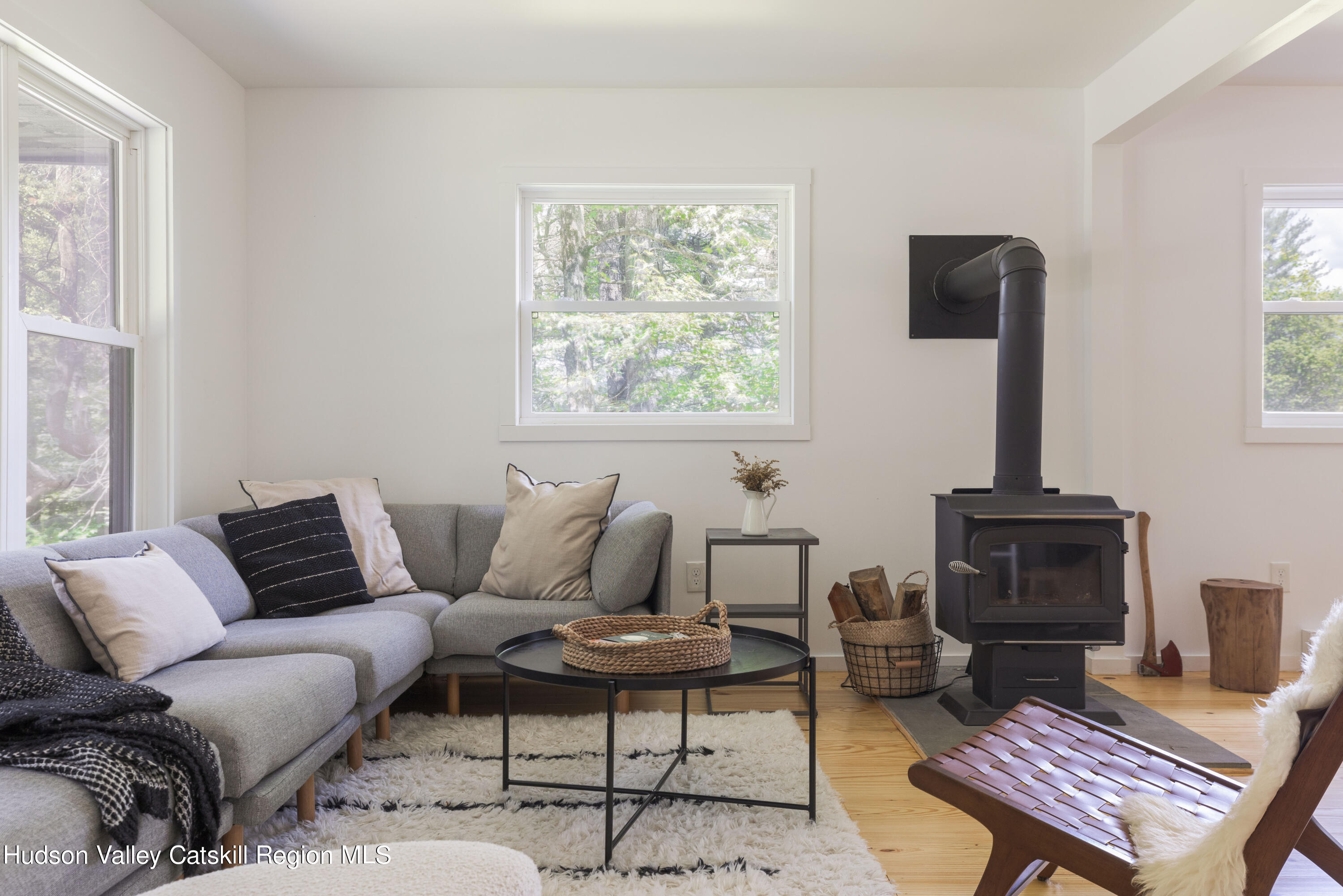 5646 Red Hill Road Claryville, NY 12725 - Photo 4 of 30 a living room with furniture a rug and a window