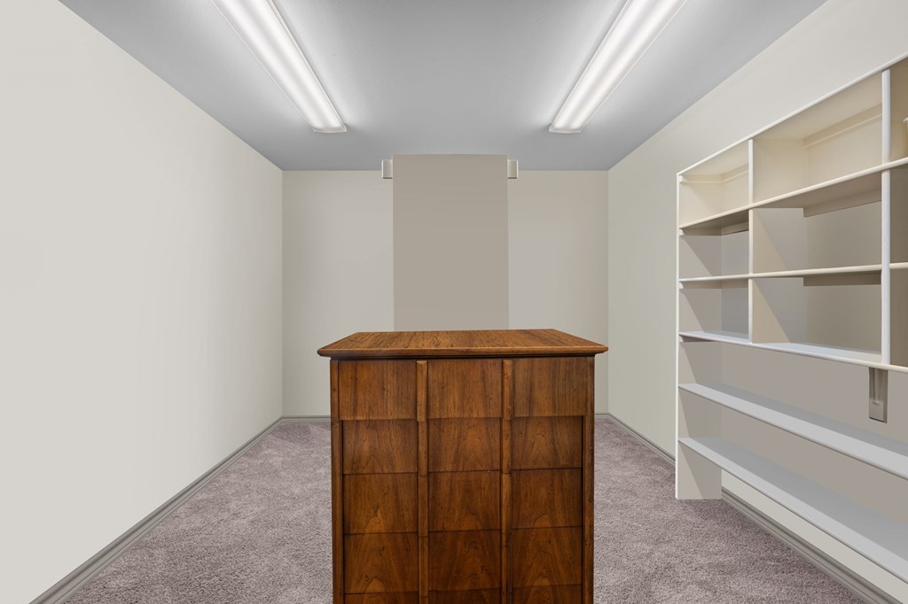 101 Crestline Kerrville, TX 78028 - Photo 22 of 47 a view of walk in closet with empty racks
