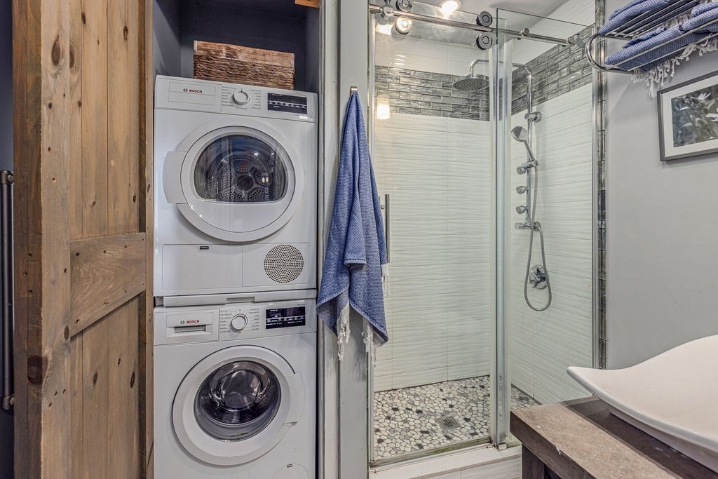28 Village Street, Unit 2 Marblehead, MA 01945 - Photo 13 of 16 a view of a bathroom with washing machine