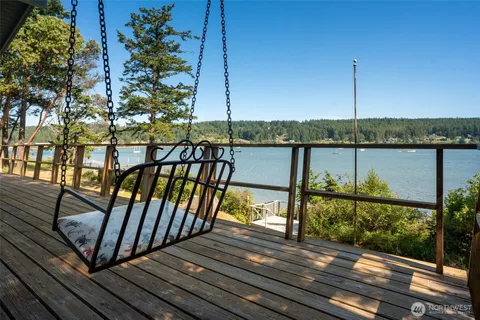 a view of outdoor space with seating area