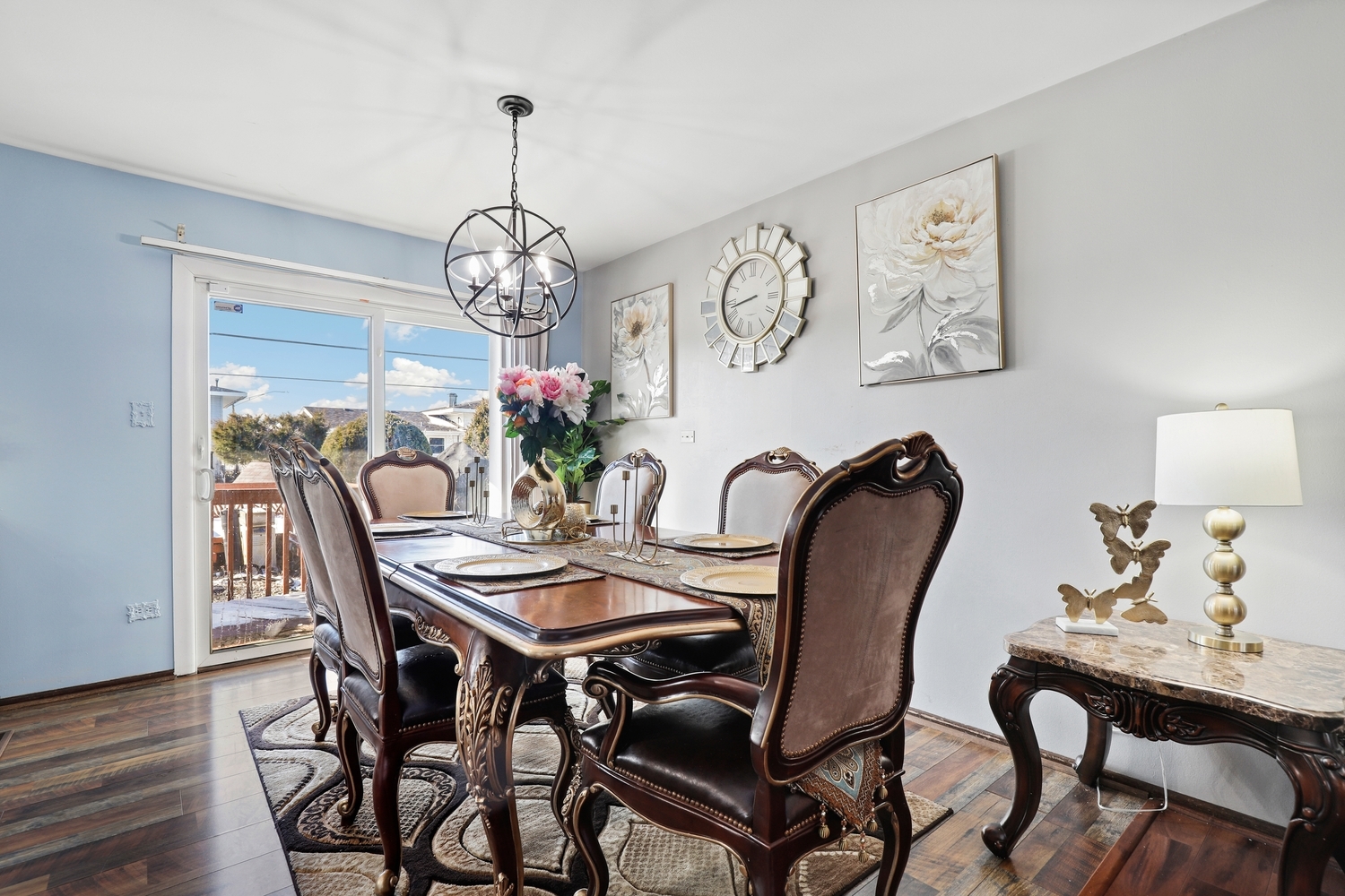 2951 193rd Street Lansing, IL 60438 - Photo 4 of 17 a view of a dining room with furniture and chandelier