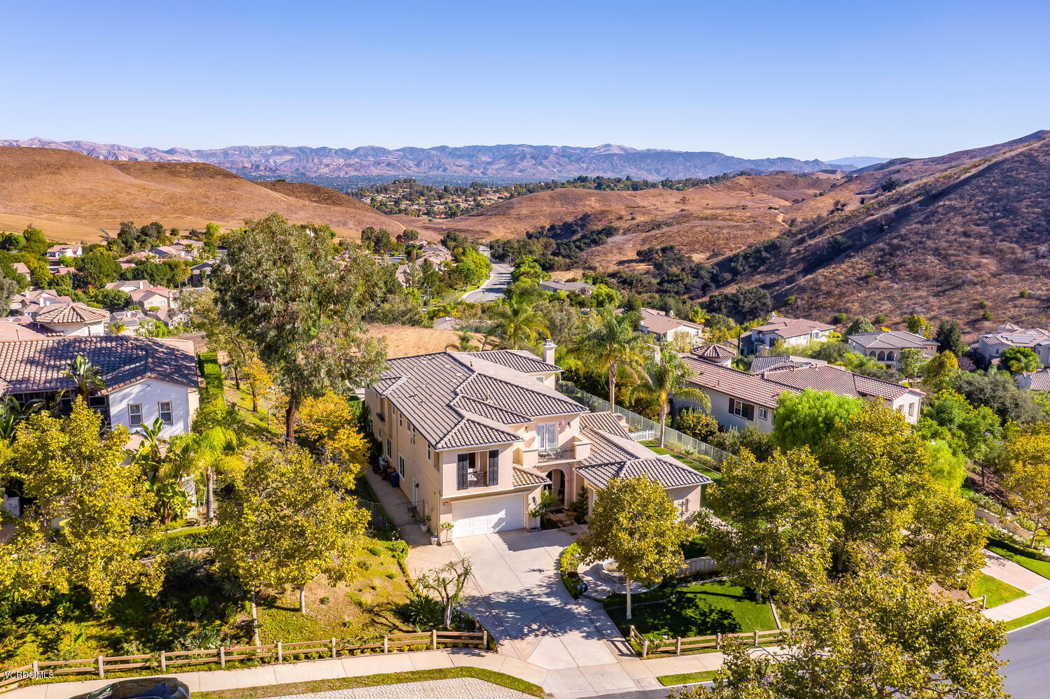 477 Vineyard Drive Simi Valley, CA 93065 - Photo 2 of 65 an aerial view of residential houses with a outdoor space
